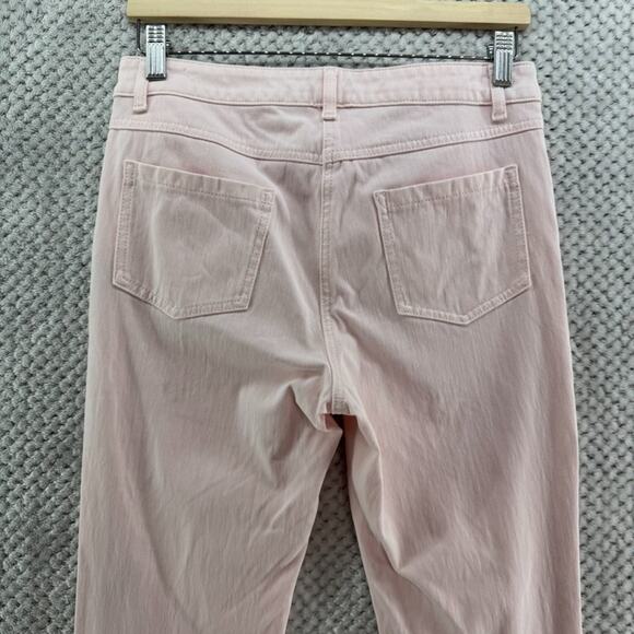 J McLaughlin Pants Womens 6 Pink Stretchy Straight Leg Mid Rise Preppy Casual - Picture 7 of 16